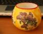 DIY vaza, shisha va keramik vaza dekupaji