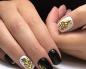 Original gold manicure - the best ideas for nail design.